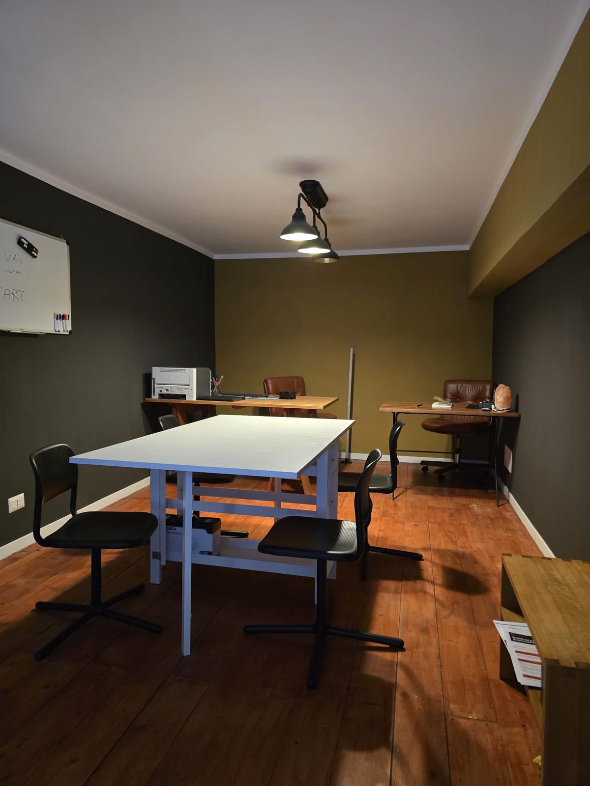 Vista della sala di lavoro condivisa di Cubento